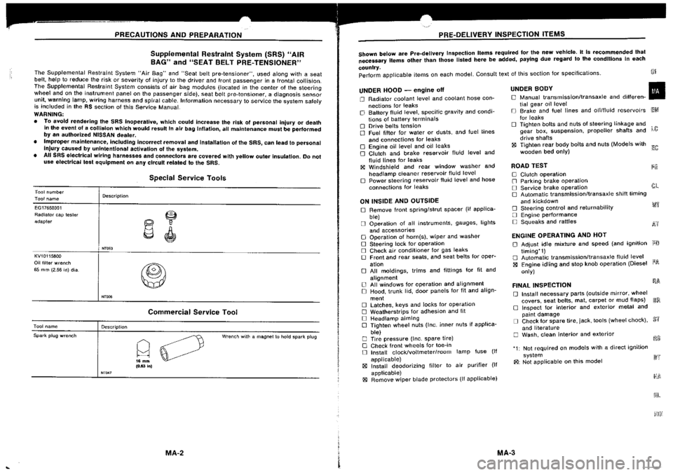 NISSAN SILVIA 1994  Service User Guide 