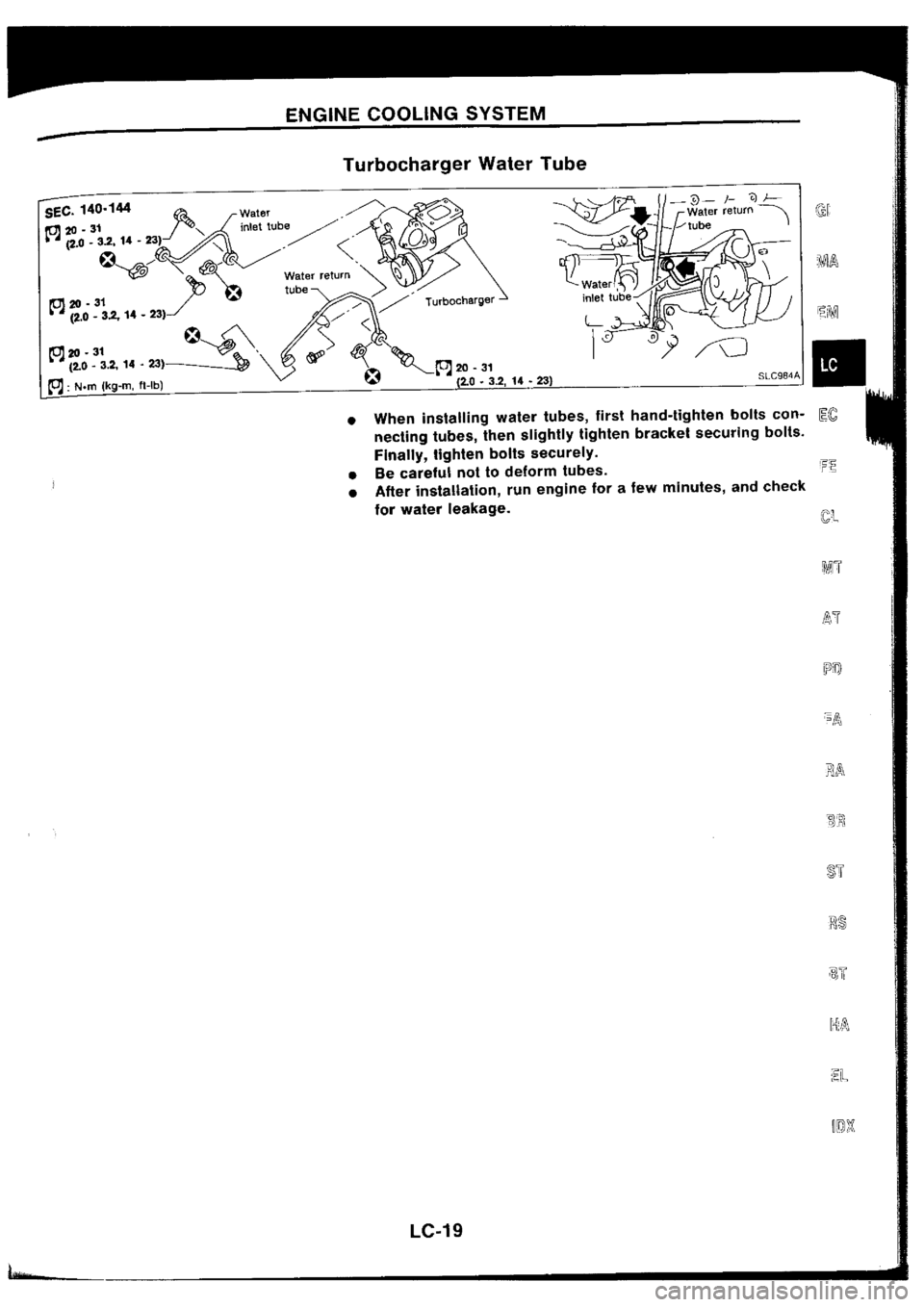 NISSAN SILVIA 1994  Service Repair Manual 