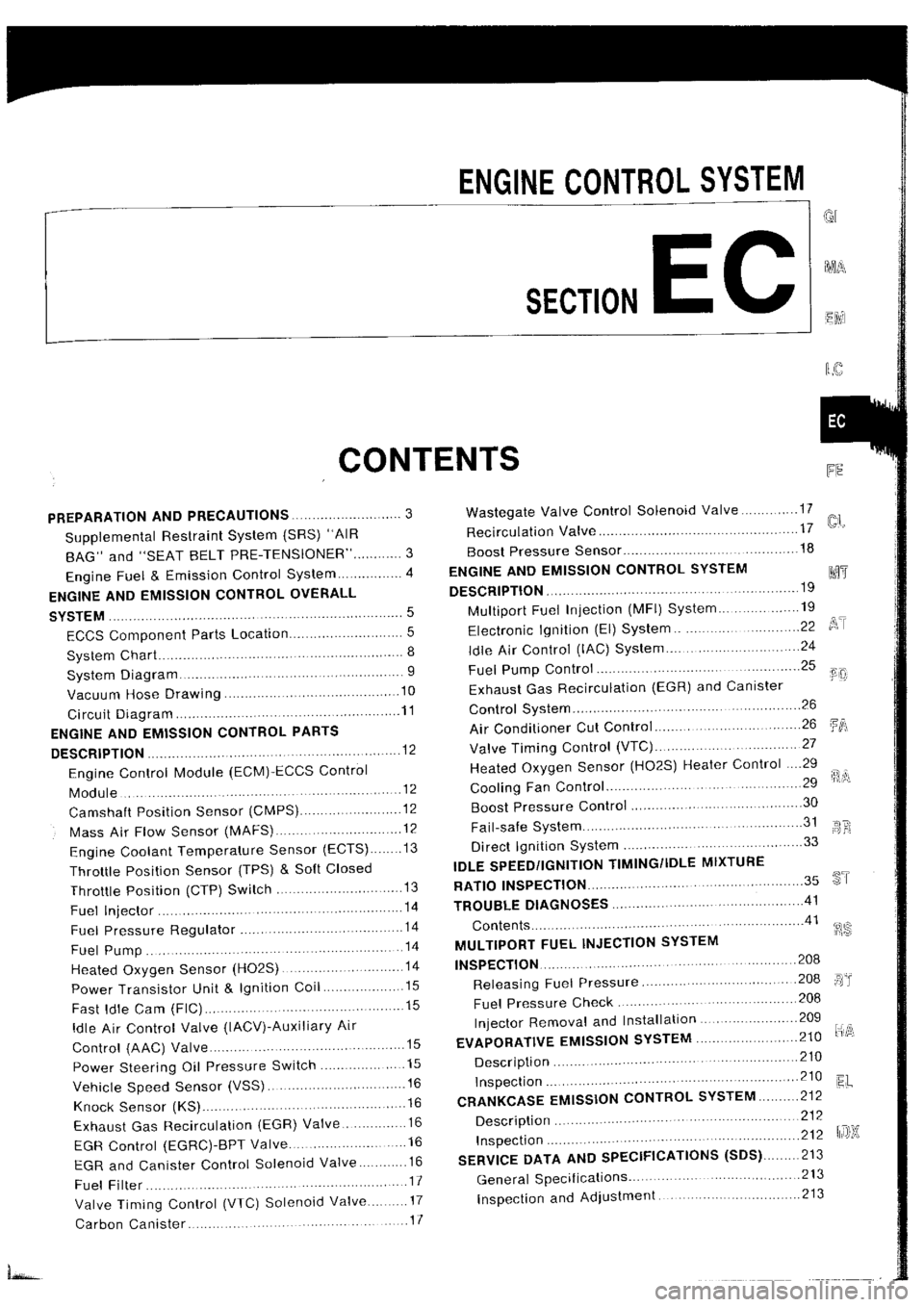 NISSAN SILVIA 1994  Service Repair Manual 