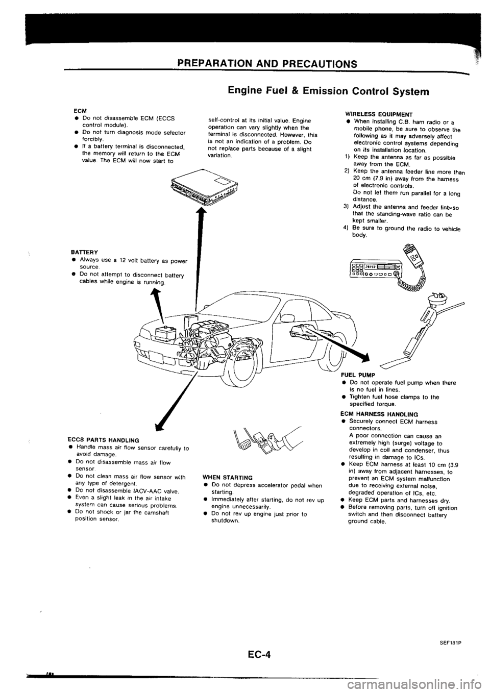 NISSAN SILVIA 1994  Service Repair Manual 