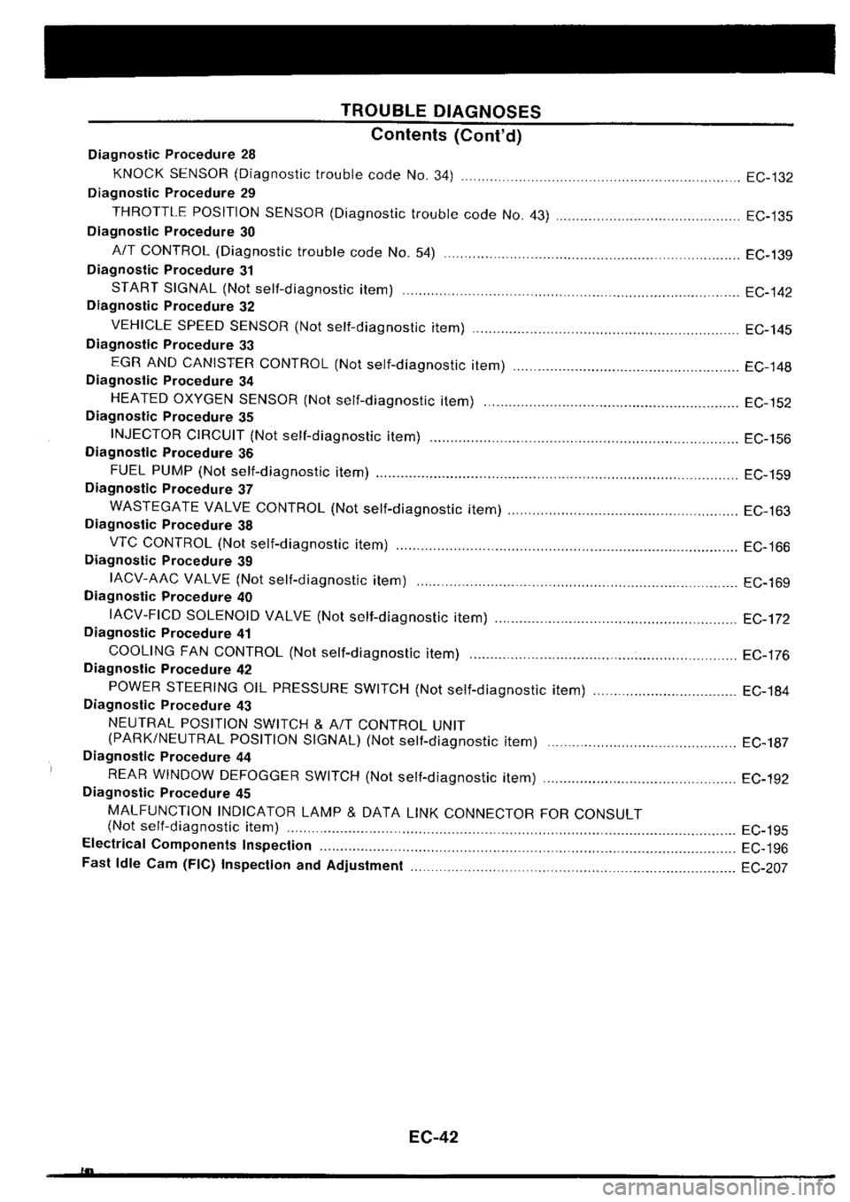 NISSAN SILVIA 1994  Service Repair Manual 
