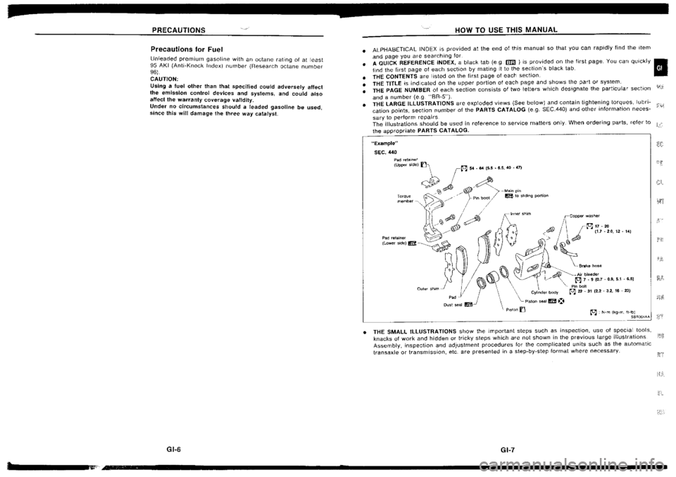 NISSAN SILVIA 1994  Service Repair Manual 