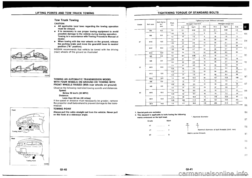 NISSAN SILVIA 1994 Service Owners Guide NISSAN SILVIA 1994 Service Owners Guide