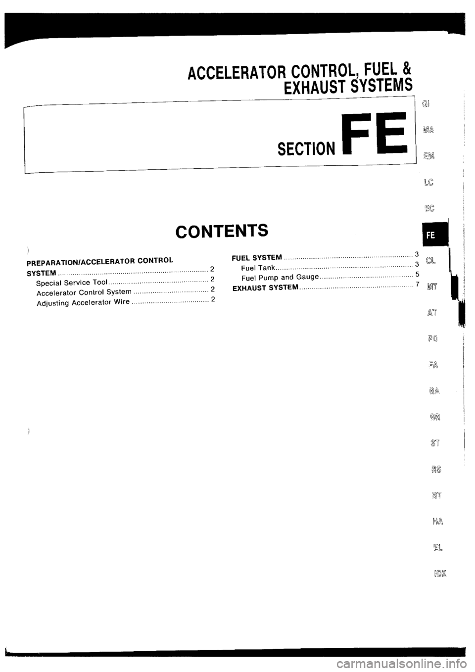 NISSAN SILVIA 1994 Service Repair Manual NISSAN SILVIA 1994 Service Repair Manual