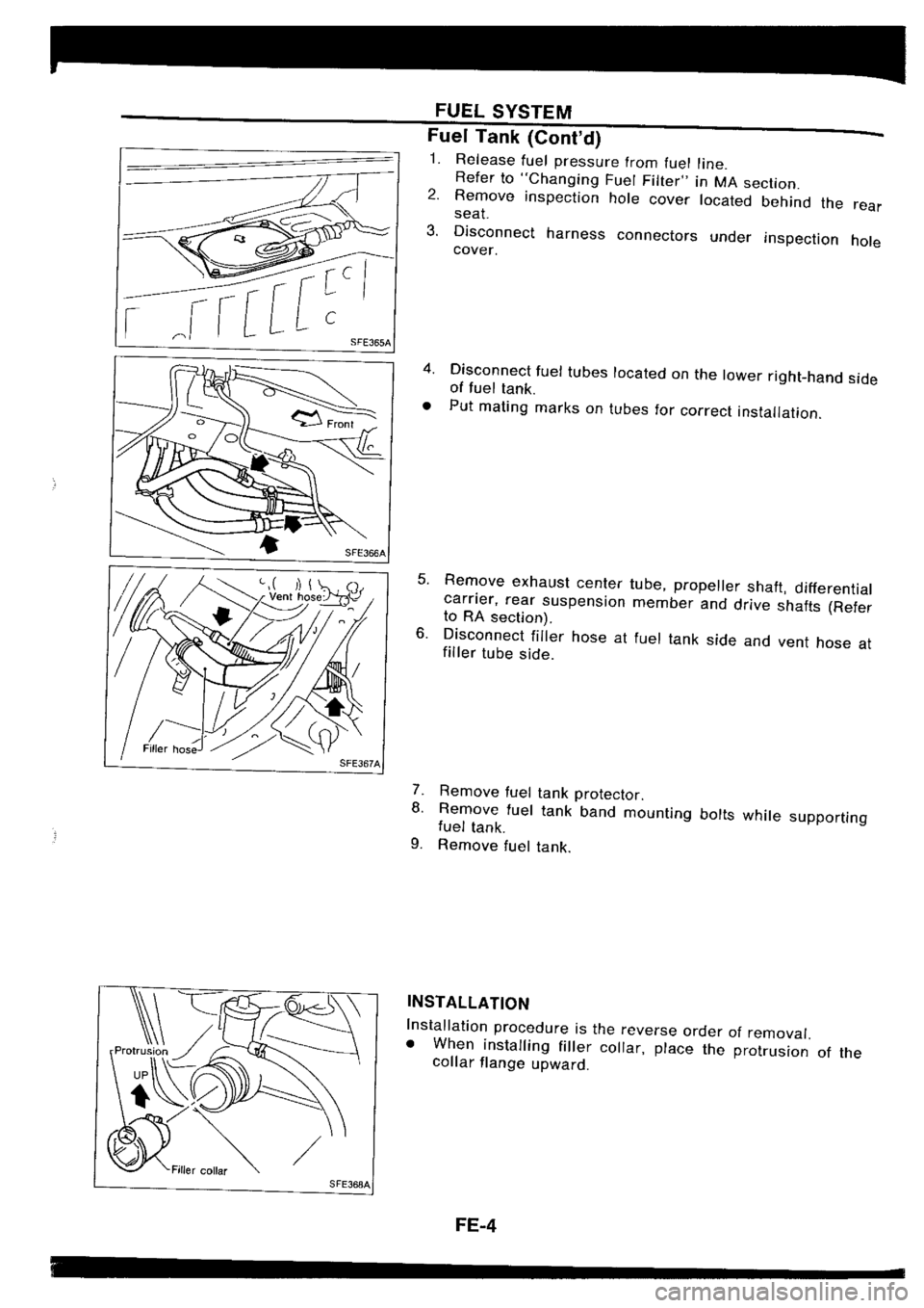 NISSAN SILVIA 1994  Service Repair Manual 