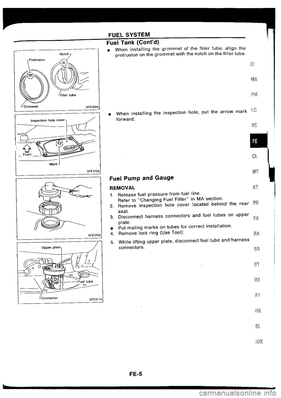 NISSAN SILVIA 1994  Service Repair Manual 