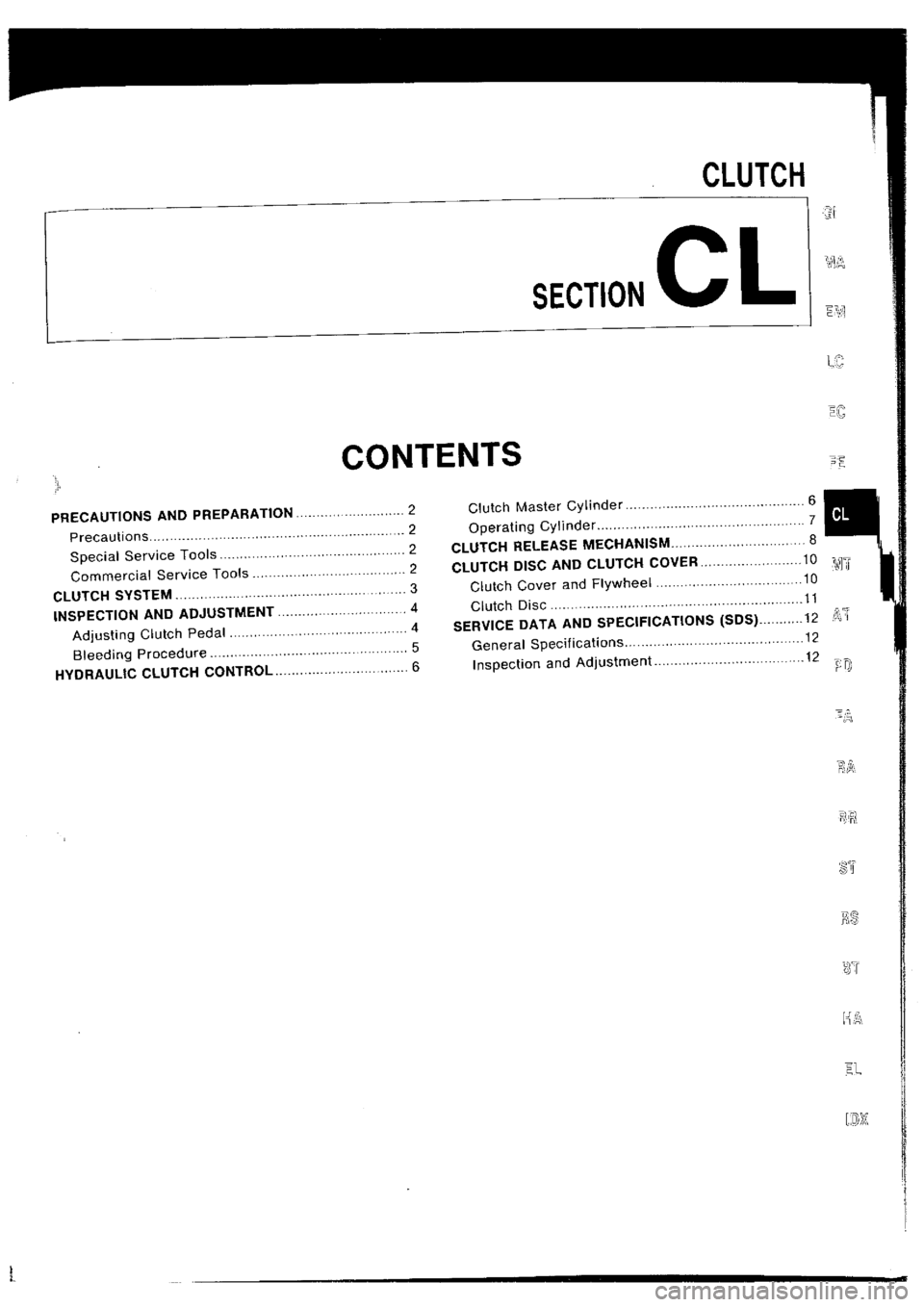 NISSAN SILVIA 1994  Service Repair Manual 