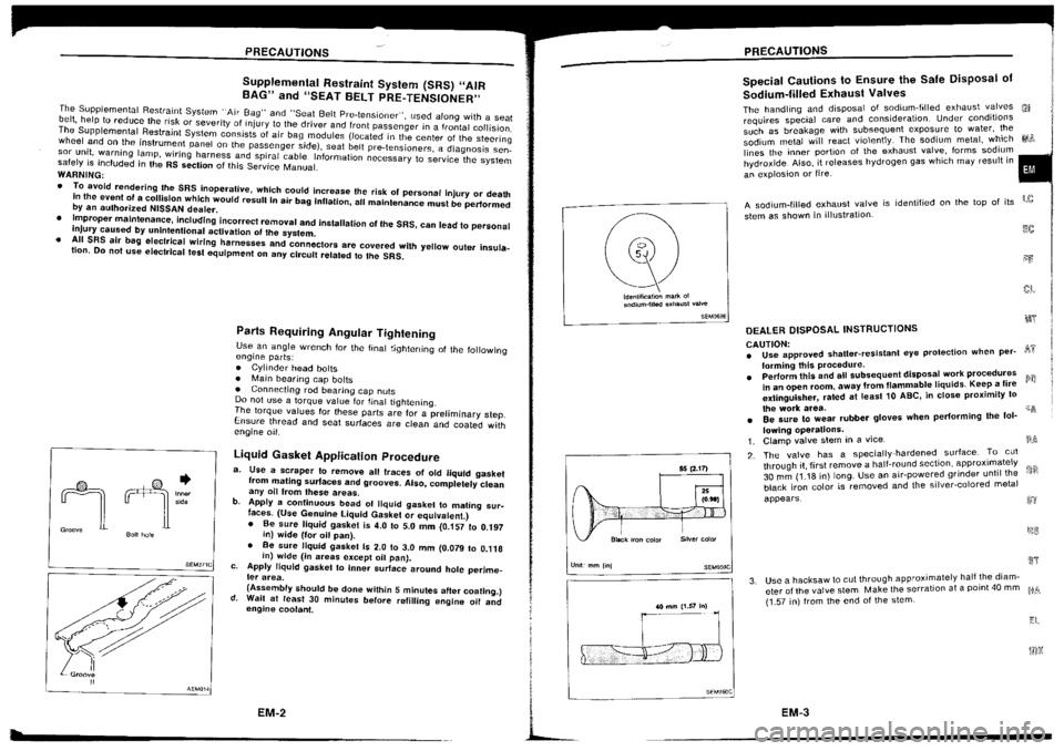 NISSAN SILVIA 1994 Service Owners Guide NISSAN SILVIA 1994 Service Owners Guide