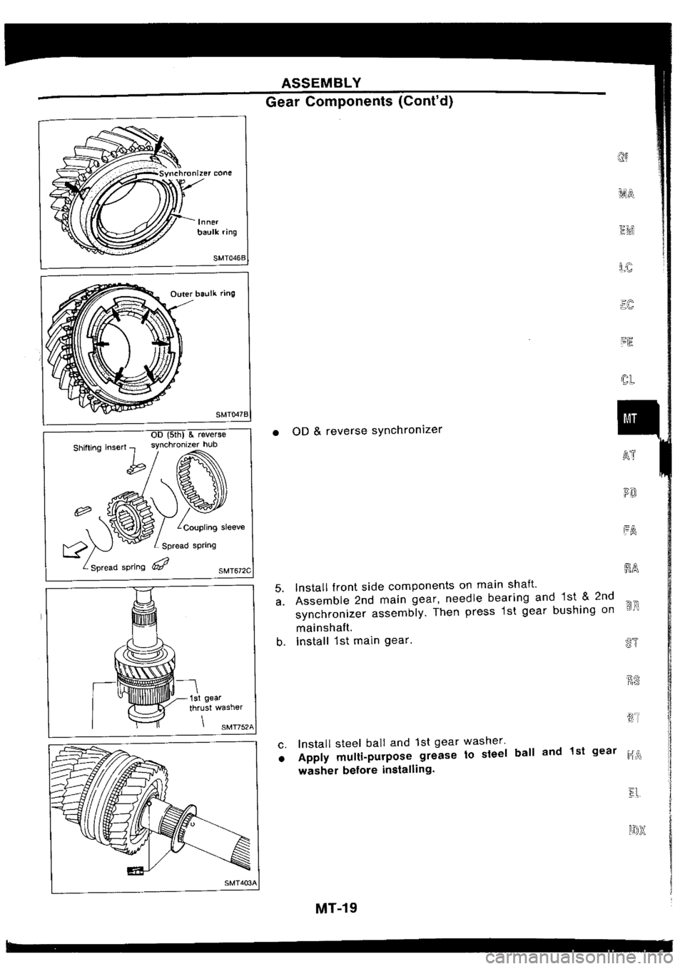 NISSAN SILVIA 1994  Service Repair Manual 