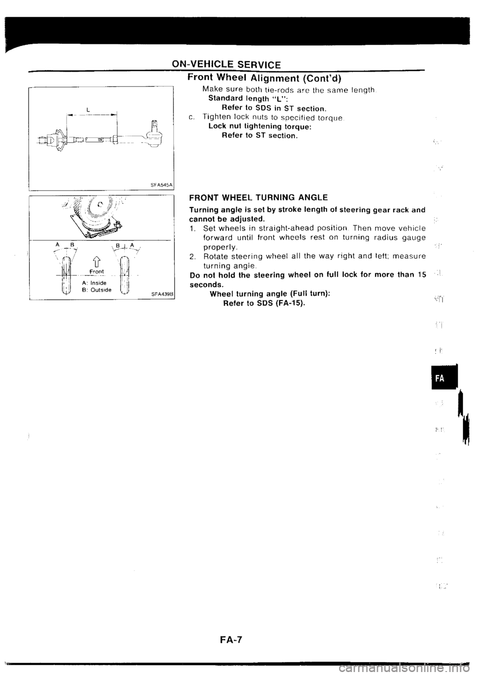 NISSAN SILVIA 1994  Service Repair Manual 