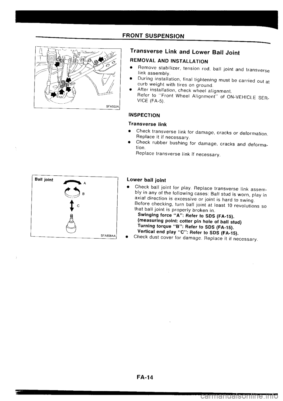 NISSAN SILVIA 1994 Service Repair Manual NISSAN SILVIA 1994 Service Repair Manual