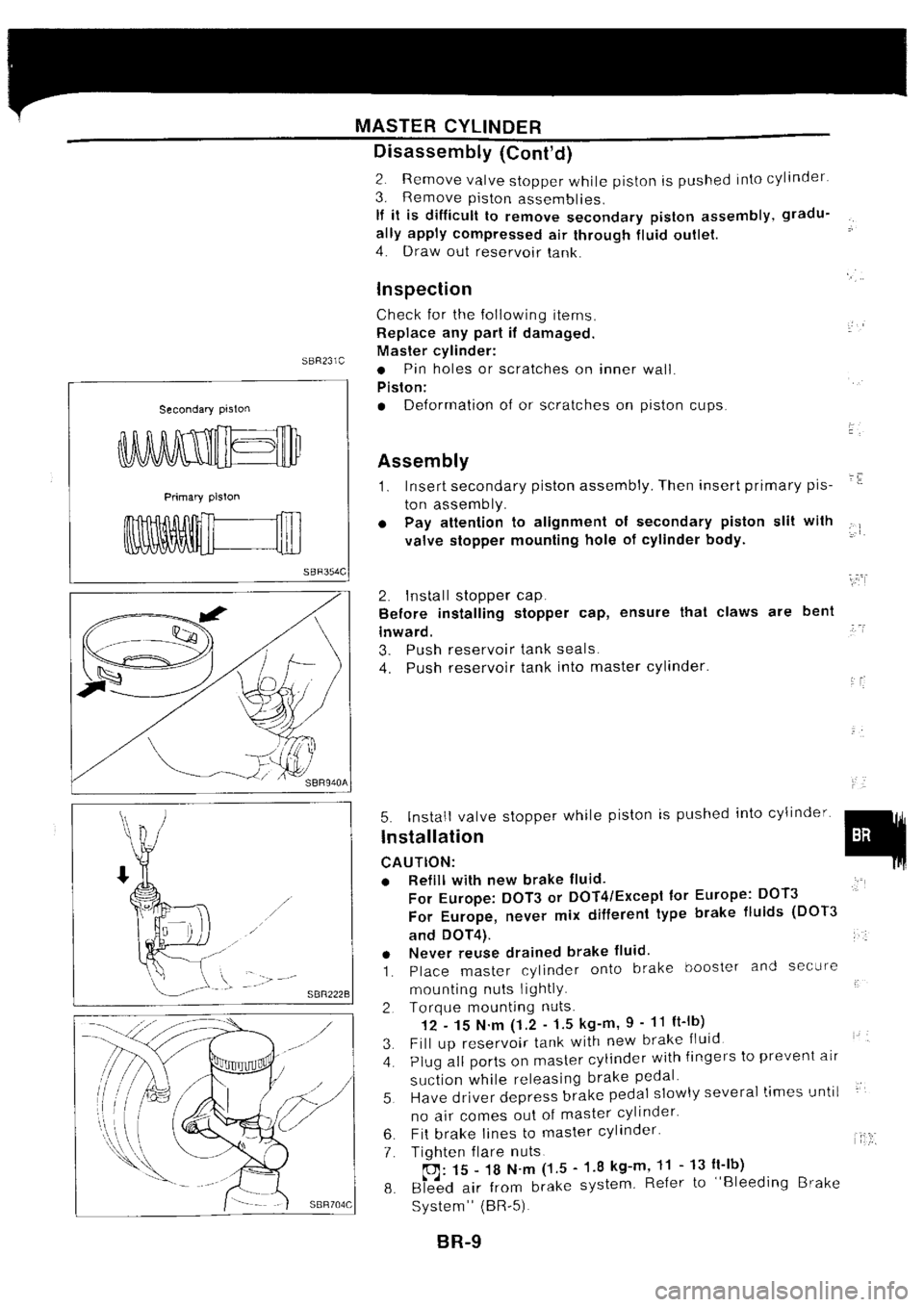 NISSAN SILVIA 1994  Service Repair Manual 