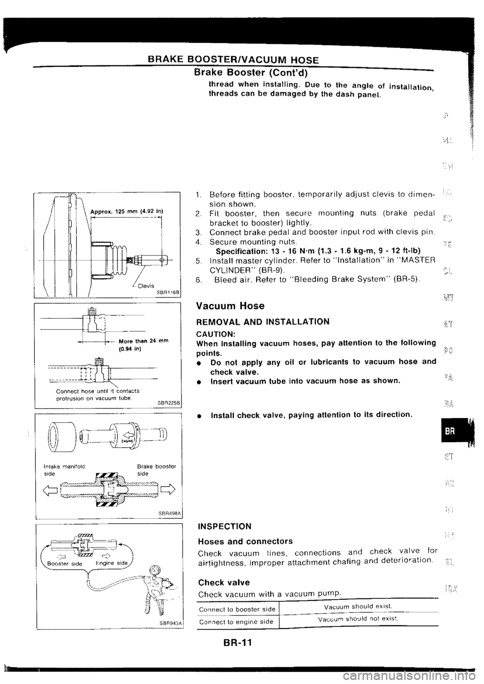 NISSAN SILVIA 1994  Service Repair Manual 