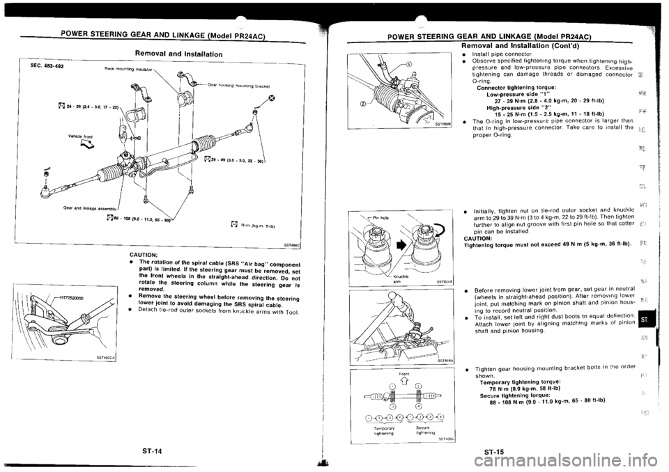 NISSAN SILVIA 1994  Service Repair Manual 