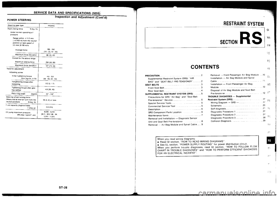 NISSAN SILVIA 1994 Service Repair Manual NISSAN SILVIA 1994 Service Repair Manual