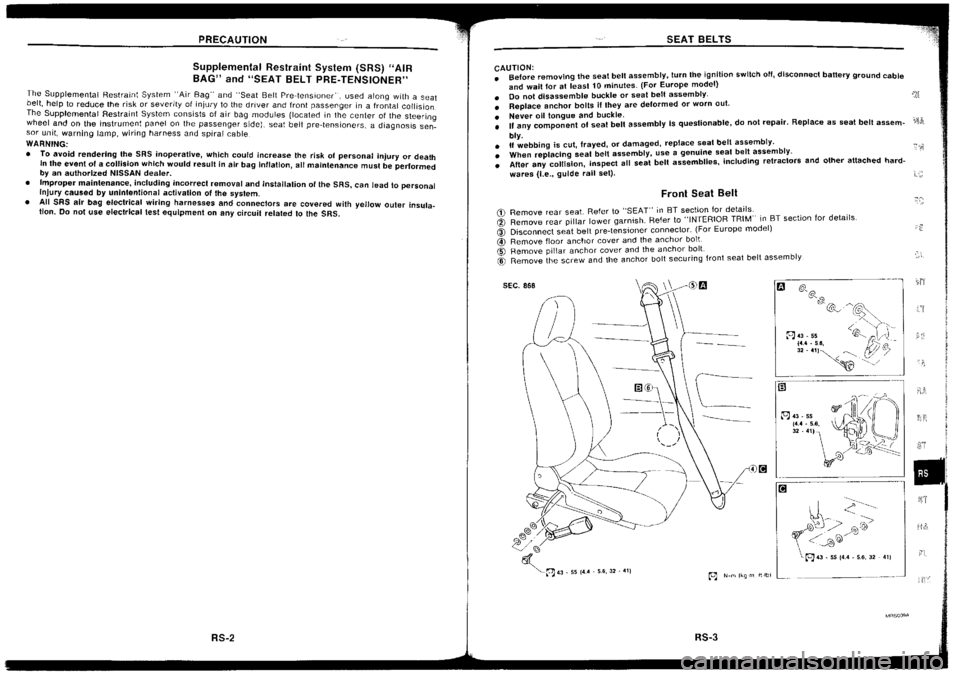 NISSAN SILVIA 1994 Service Repair Manual NISSAN SILVIA 1994 Service Repair Manual