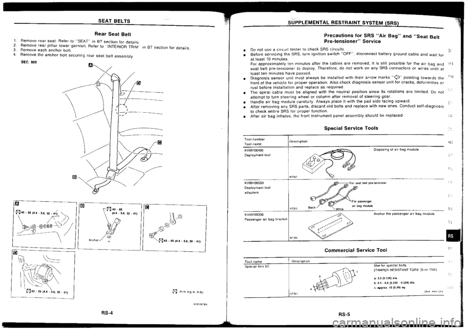 NISSAN SILVIA 1994 Service Repair Manual NISSAN SILVIA 1994 Service Repair Manual
