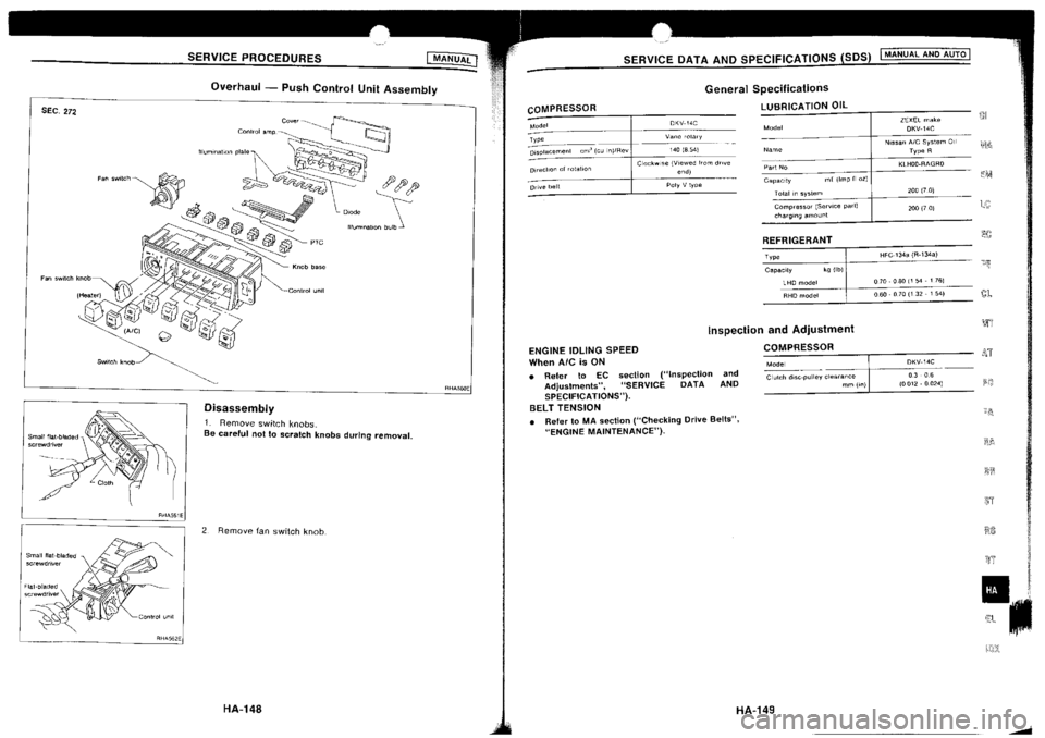 NISSAN SILVIA 1994  Service Repair Manual 