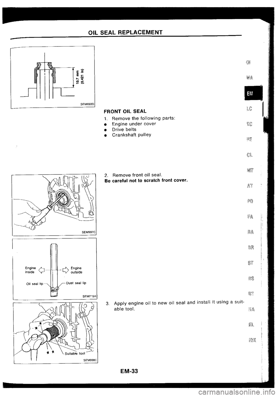 NISSAN SILVIA 1994  Service Manual PDF 