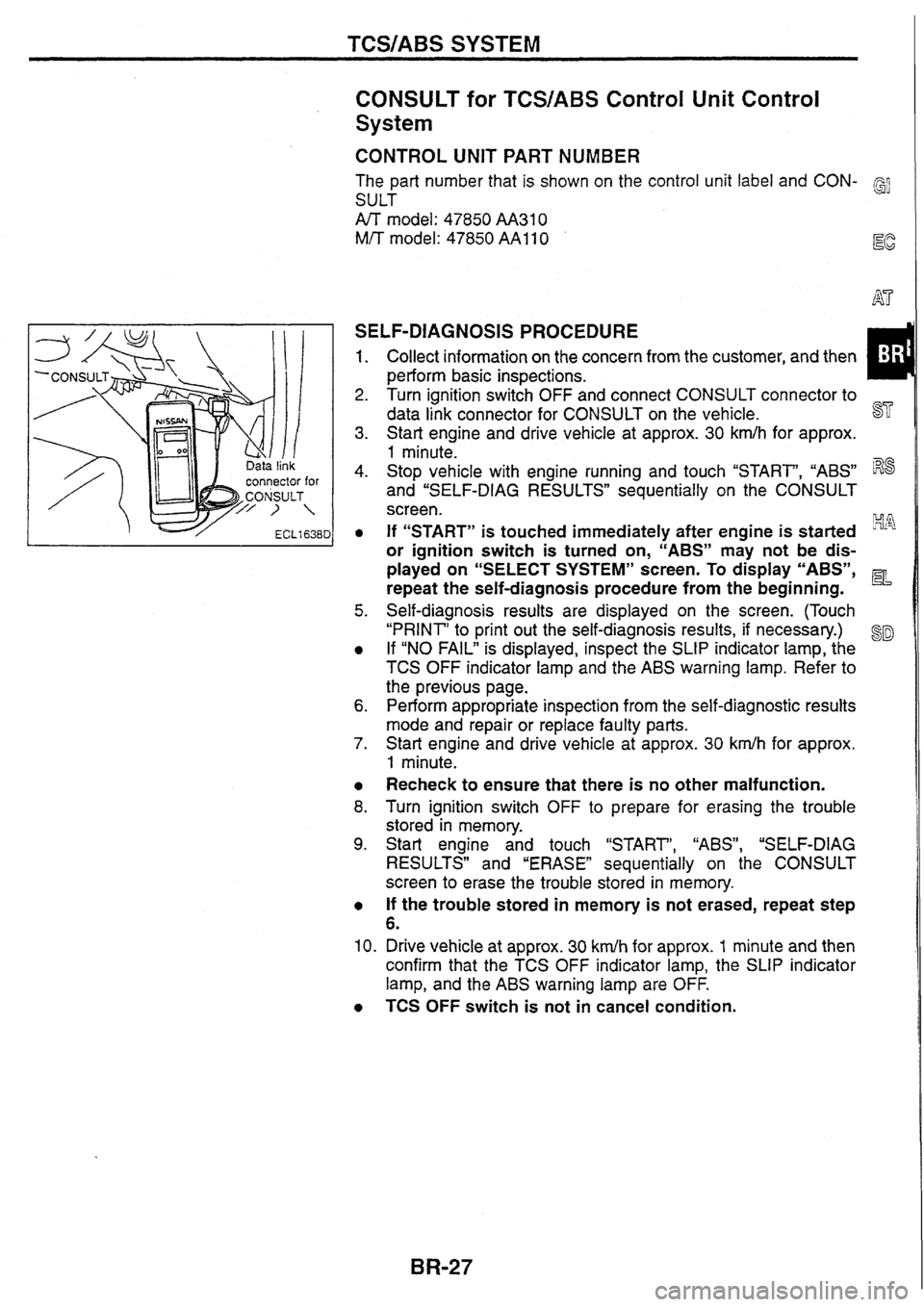 NISSAN SKYLINE 1994  Service Repair Manual 