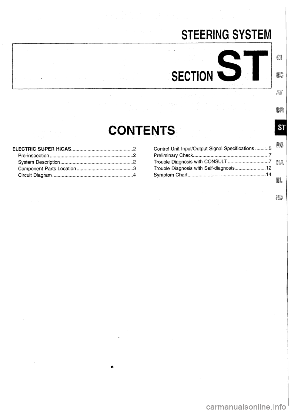 NISSAN SKYLINE 1994 Service Repair Manual NISSAN SKYLINE 1994 Service Repair Manual