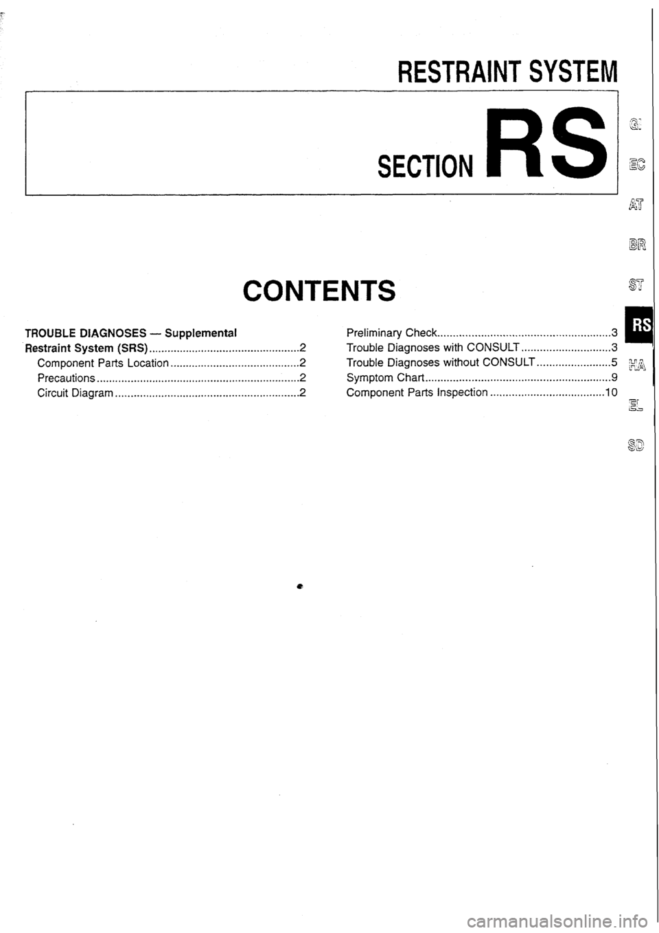 NISSAN SKYLINE 1994 Service Repair Manual NISSAN SKYLINE 1994 Service Repair Manual