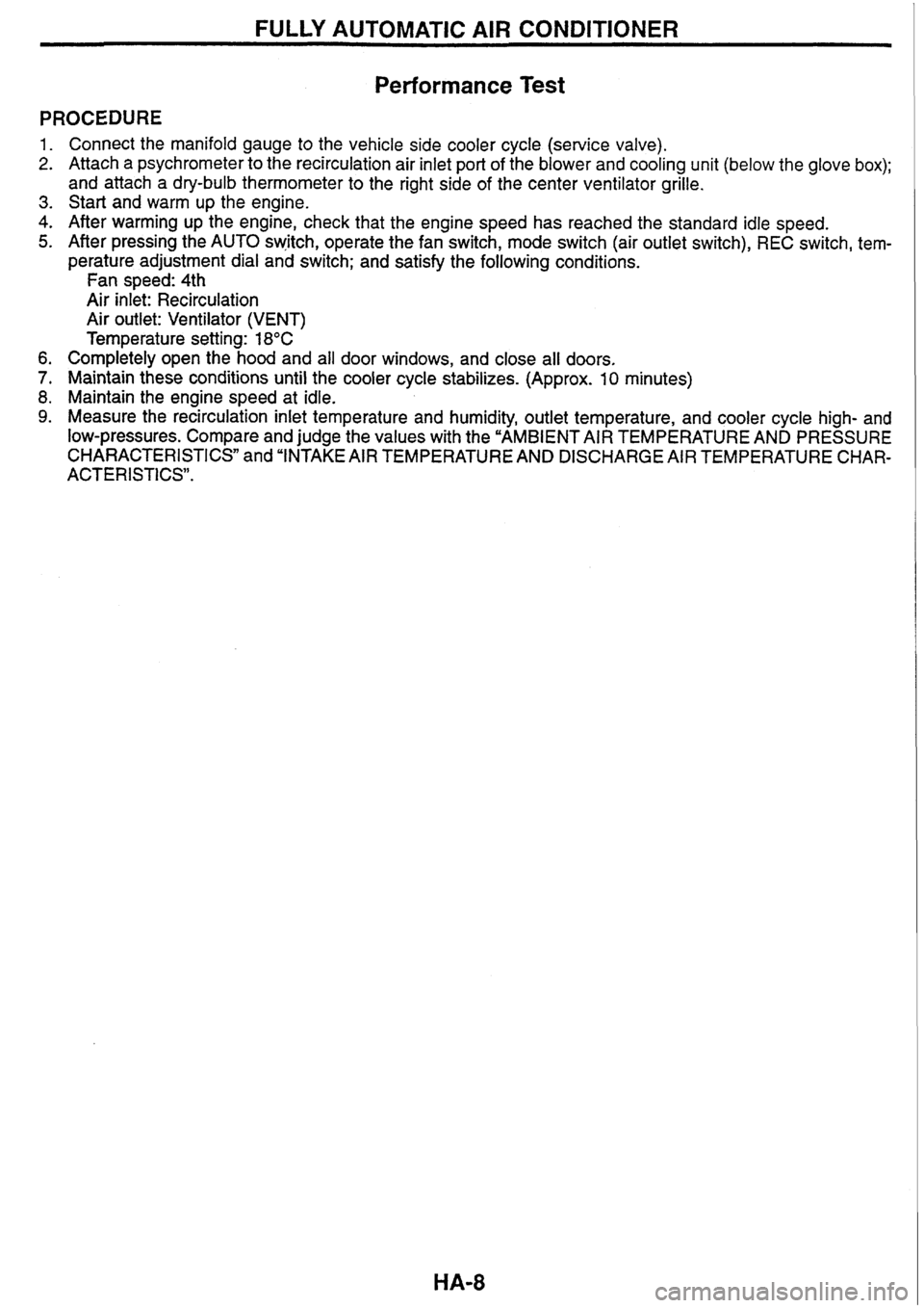 NISSAN SKYLINE 1994  Service Repair Manual 