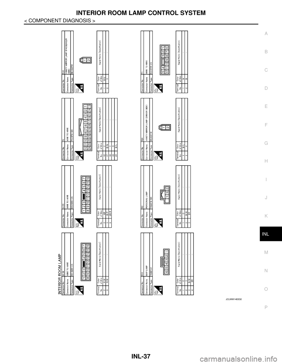 NISSAN TEANA 2008 Service Manual INTERIOR ROOM LAMP CONTROL SYSTEM
INL-37
< COMPONENT DIAGNOSIS >
C
D
E
F
G
H
I
J
K
MA
B
INL
N
O
P
JCLWM1483GB NISSAN TEANA 2008 Service Manual INTERIOR ROOM LAMP CONTROL SYSTEM
INL-37
< COMPONENT DIAGNOSIS >
C
D
E
F
G
H
I
J
K
MA
B
INL
N
O
P
JCLWM1483GB