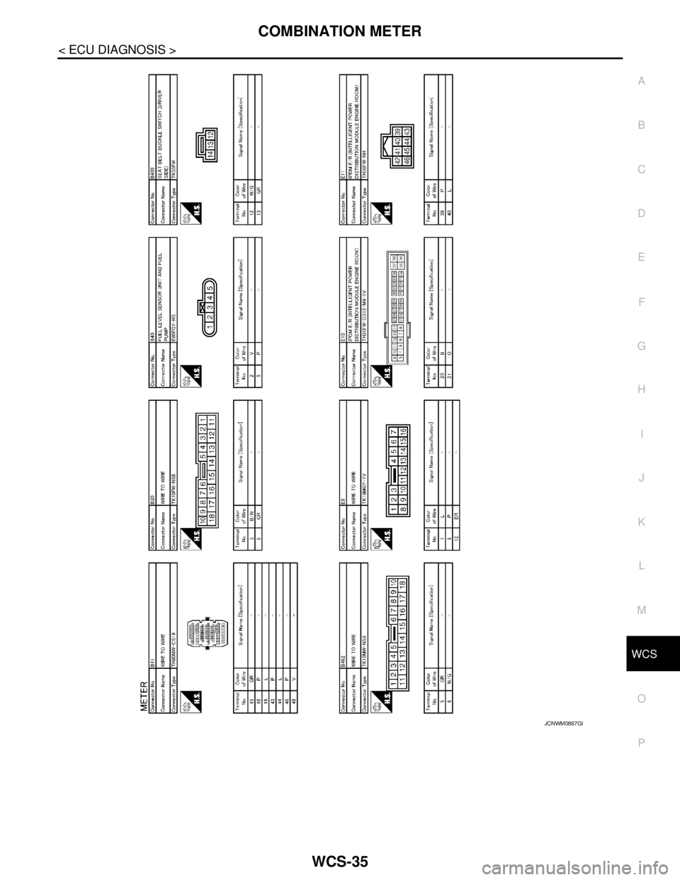 NISSAN TEANA 2008 Service Manual WCS
COMBINATION METER
WCS-35
< ECU DIAGNOSIS >
C
D
E
F
G
H
I
J
K
L
MB A
O
P
JCNWM0867GB NISSAN TEANA 2008 Service Manual WCS
COMBINATION METER
WCS-35
< ECU DIAGNOSIS >
C
D
E
F
G
H
I
J
K
L
MB A
O
P
JCNWM0867GB