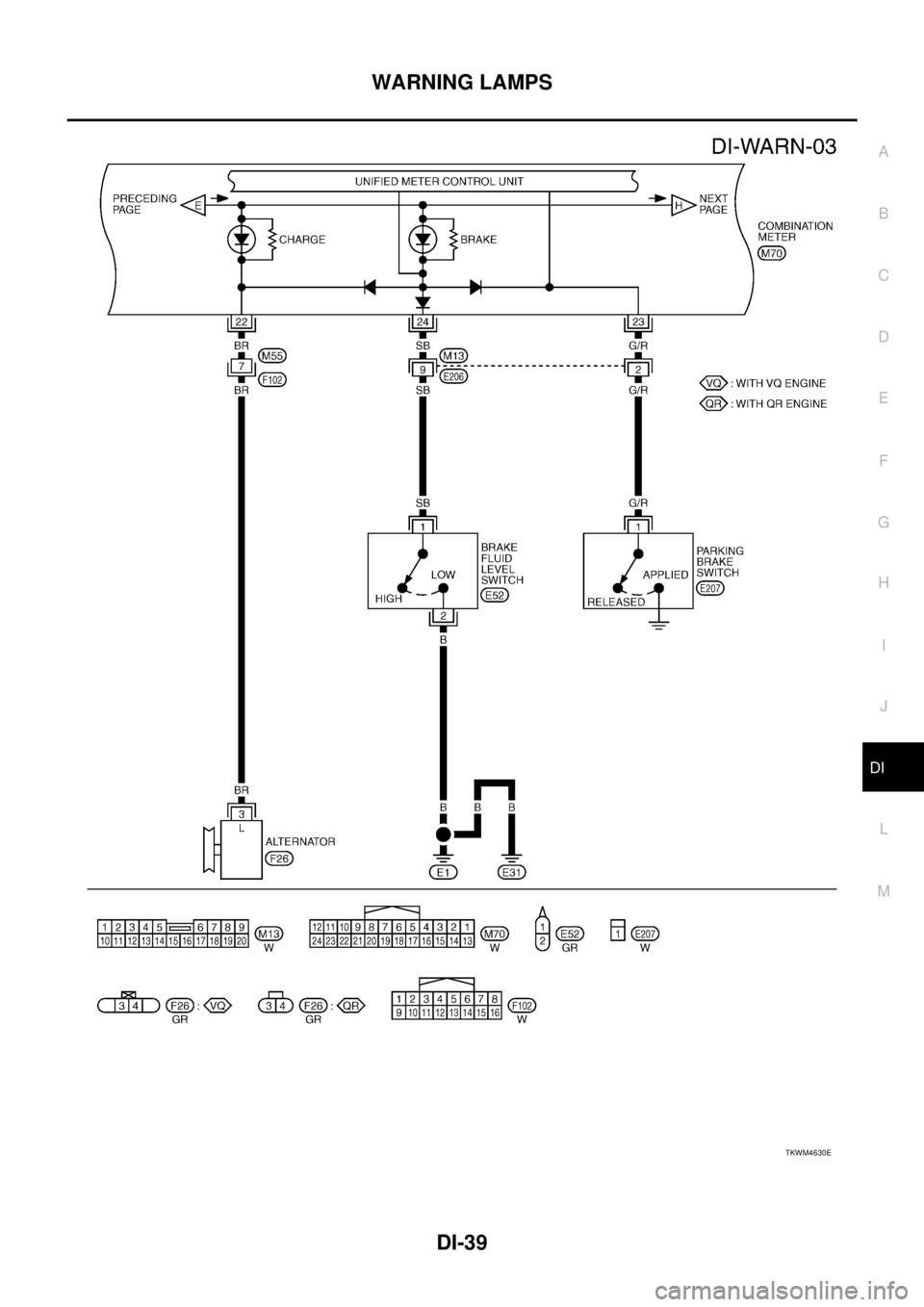 NISSAN TEANA 2003 Service Manual WARNING LAMPS
DI-39
C
D
E
F
G
H
I
J
L
MA
B
DI
TKWM4630E NISSAN TEANA 2003 Service Manual WARNING LAMPS
DI-39
C
D
E
F
G
H
I
J
L
MA
B
DI
TKWM4630E