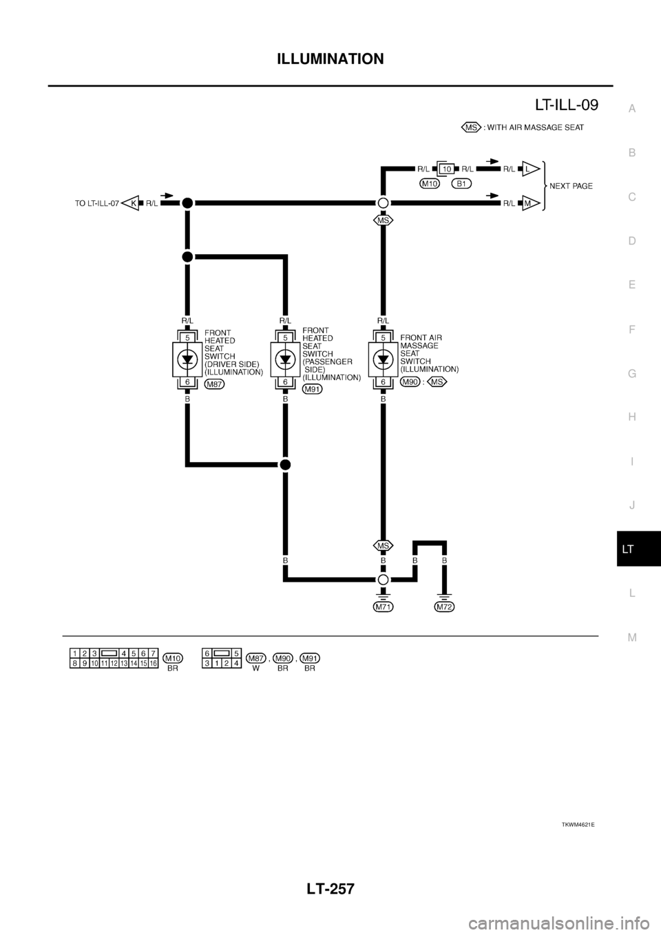 NISSAN TEANA 2003 Service Manual ILLUMINATION
LT-257
C
D
E
F
G
H
I
J
L
MA
B
LT
TKWM4621E NISSAN TEANA 2003 Service Manual ILLUMINATION
LT-257
C
D
E
F
G
H
I
J
L
MA
B
LT
TKWM4621E