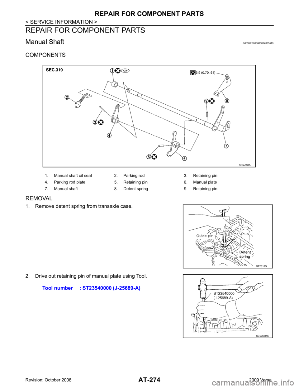 NISSAN TIIDA 2009  Service Repair Manual 