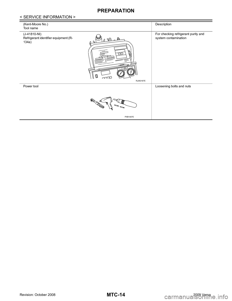 NISSAN TIIDA 2009  Service Repair Manual 