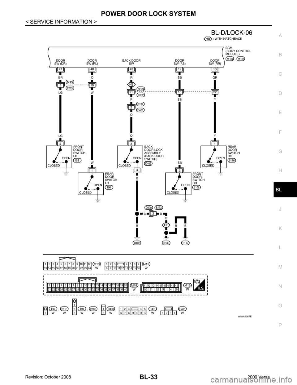 NISSAN TIIDA 2009  Service Repair Manual BL
N
O P 