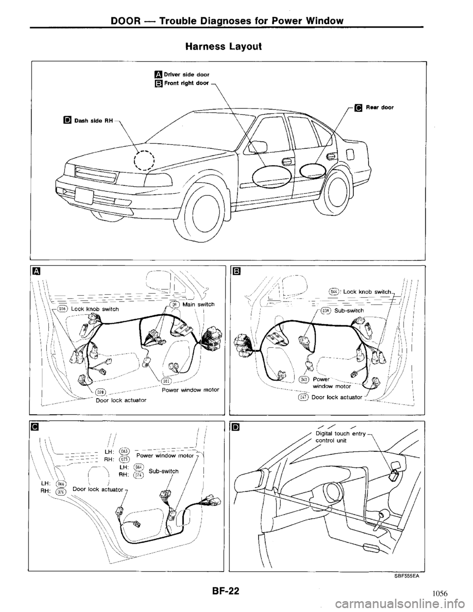 NISSAN MAXIMA 1994 A32 / 4.G Body Workshop Manual NISSAN MAXIMA 1994 A32 / 4.G Body Workshop Manual, Page 22