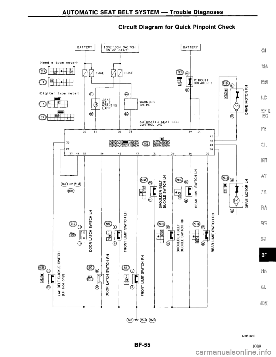 NISSAN MAXIMA 1994 A32 / 4.G Body Repair Manual 1089 