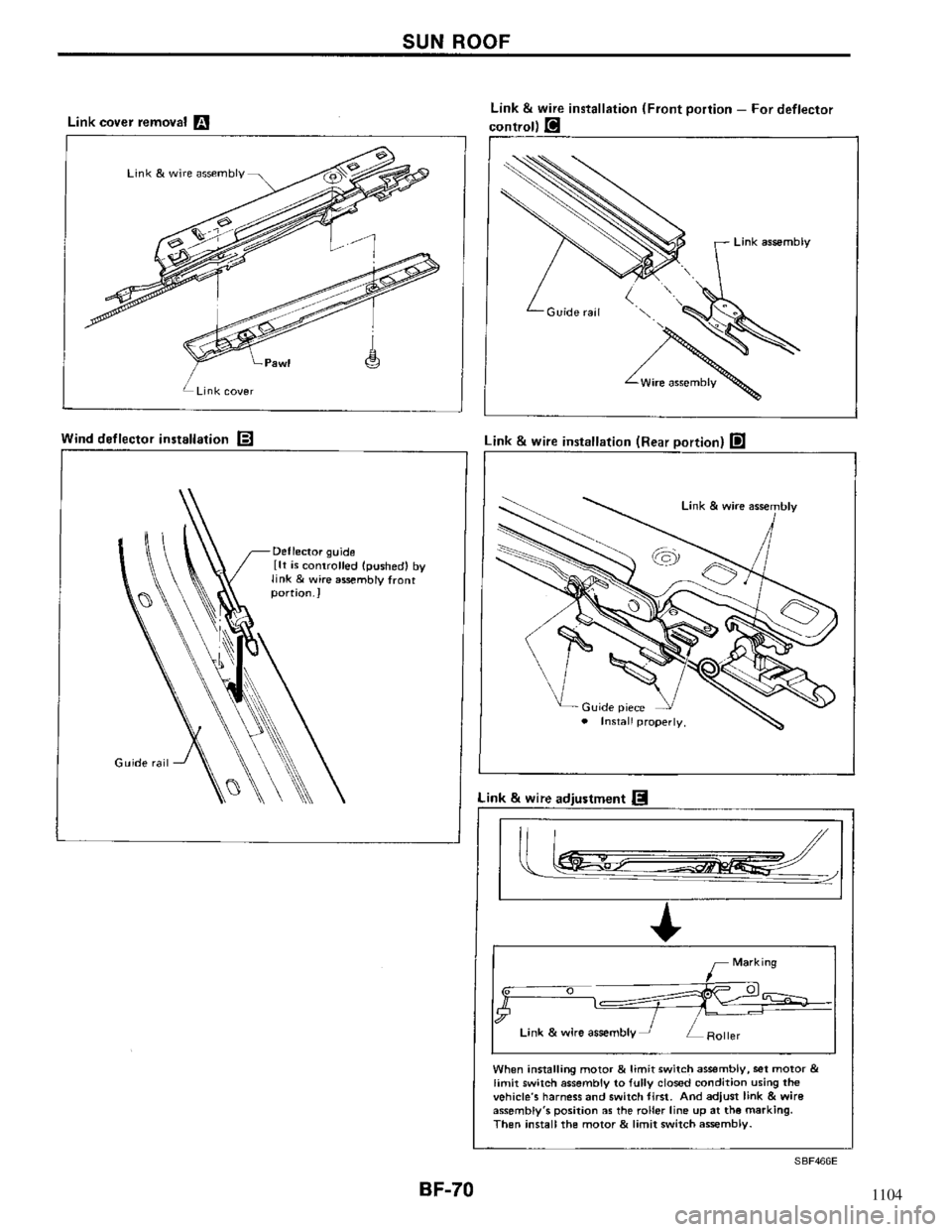 NISSAN MAXIMA 1994 A32 / 4.G Body Repair Manual 1104 NISSAN MAXIMA 1994 A32 / 4.G Body Repair Manual 1104