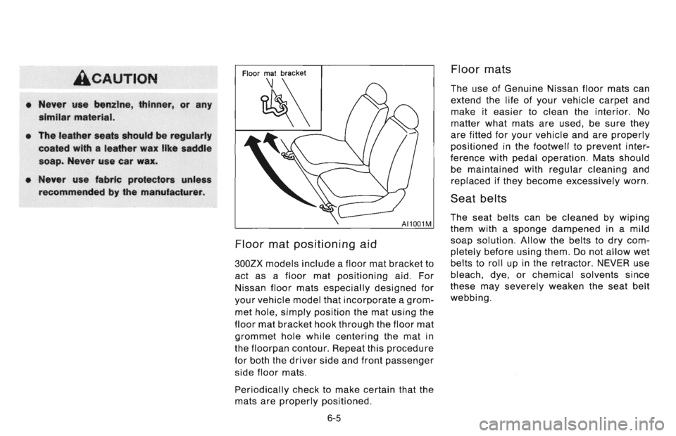 NISSAN 300ZX 1996 Owners Manual NISSAN 300ZX 1996 Owners Manual