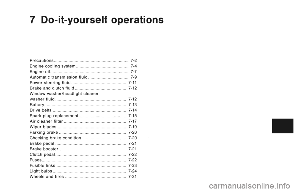 NISSAN 300ZX 1996 Owners Manual NISSAN 300ZX 1996 Owners Manual