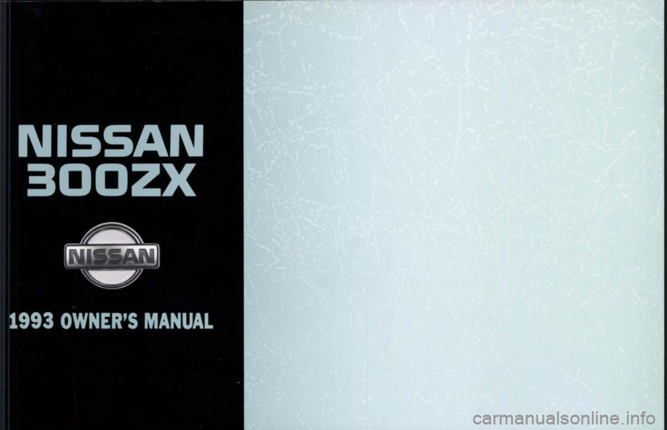 NISSAN 300ZX 1993  Owners Manual 