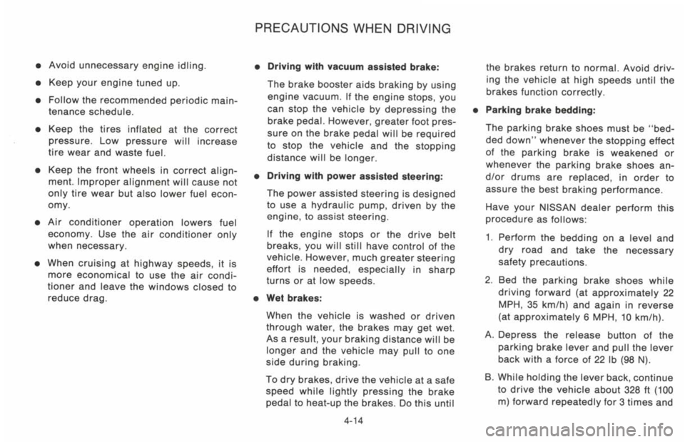 NISSAN 300ZX 1993 Owners Manual NISSAN 300ZX 1993 Owners Manual