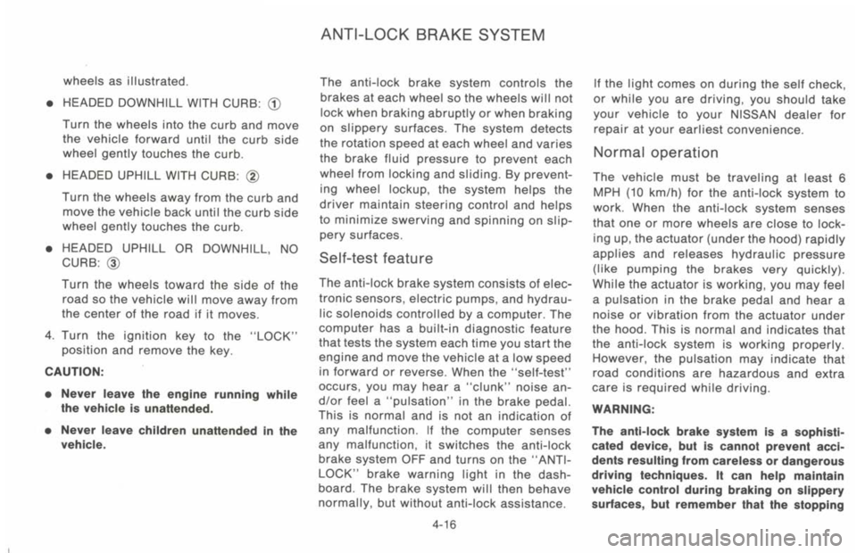 NISSAN 300ZX 1993  Owners Manual 