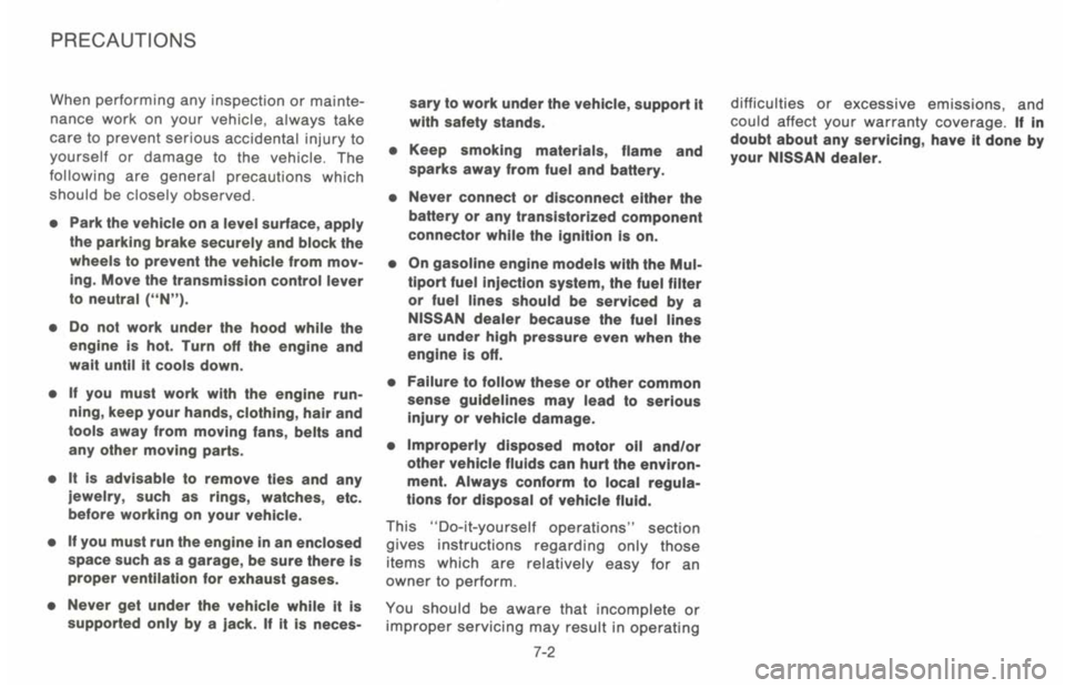 NISSAN 300ZX 1993 Owners Manual NISSAN 300ZX 1993 Owners Manual