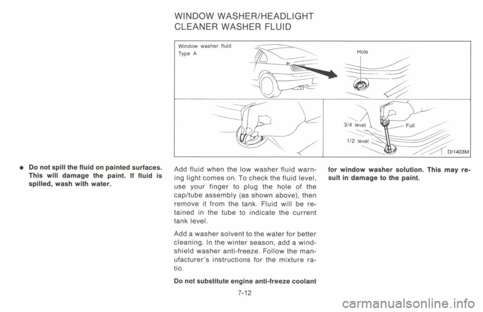 NISSAN 300ZX 1993 Owners Manual NISSAN 300ZX 1993 Owners Manual