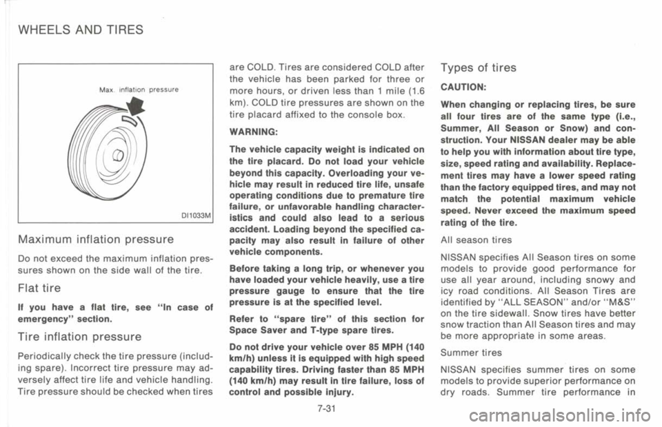 NISSAN 300ZX 1993 Owners Manual NISSAN 300ZX 1993 Owners Manual