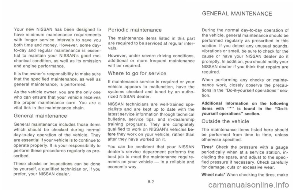 NISSAN 300ZX 1993  Owners Manual 
