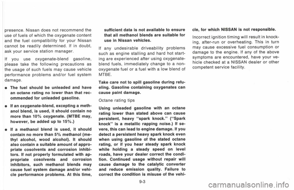 NISSAN 300ZX 1993  Owners Manual 