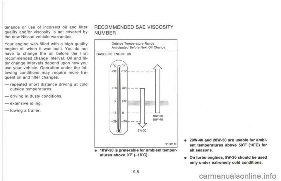 NISSAN 300ZX 1993  Owners Manual 