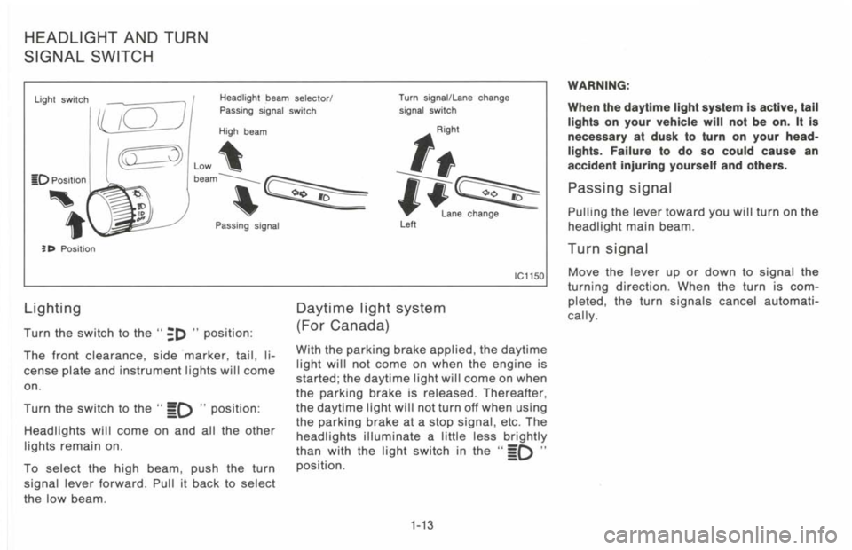 NISSAN 300ZX 1993 Owners Manual NISSAN 300ZX 1993 Owners Manual