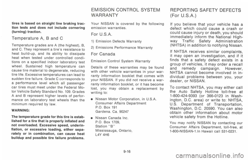 NISSAN 300ZX 1993 Owners Manual NISSAN 300ZX 1993 Owners Manual